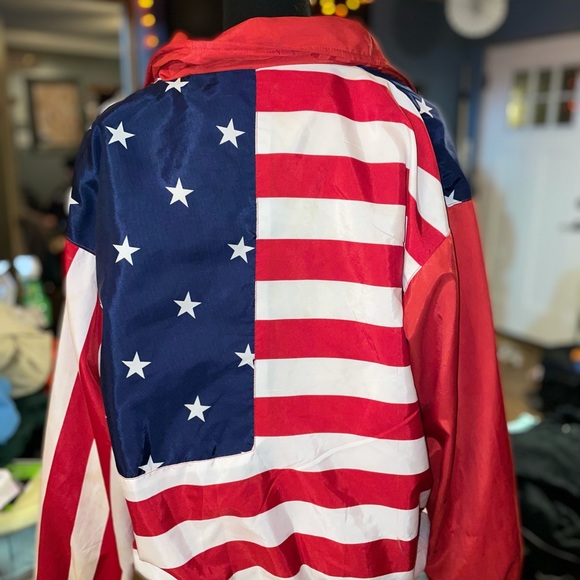 90s American flag puffer jacket - Picture 3 of 4